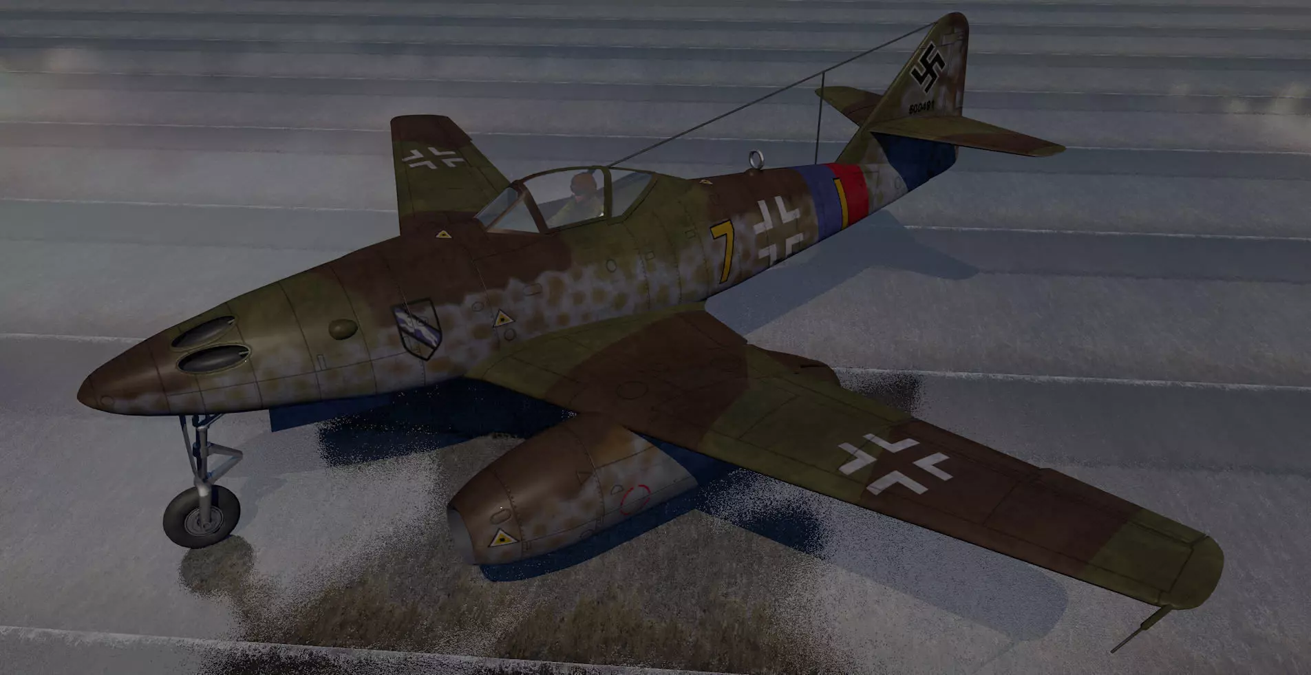 Messerschmitt Me-262 A-1 Schwalbe 3D model_0