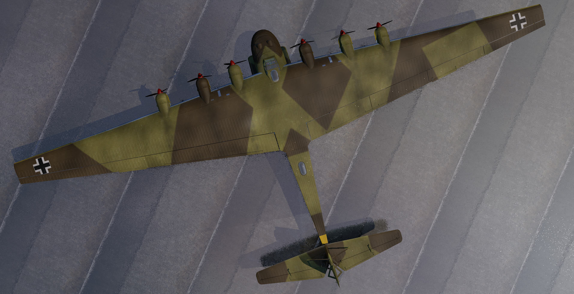 Messerschmitt Me-323D-6 Gigant 3D model_5