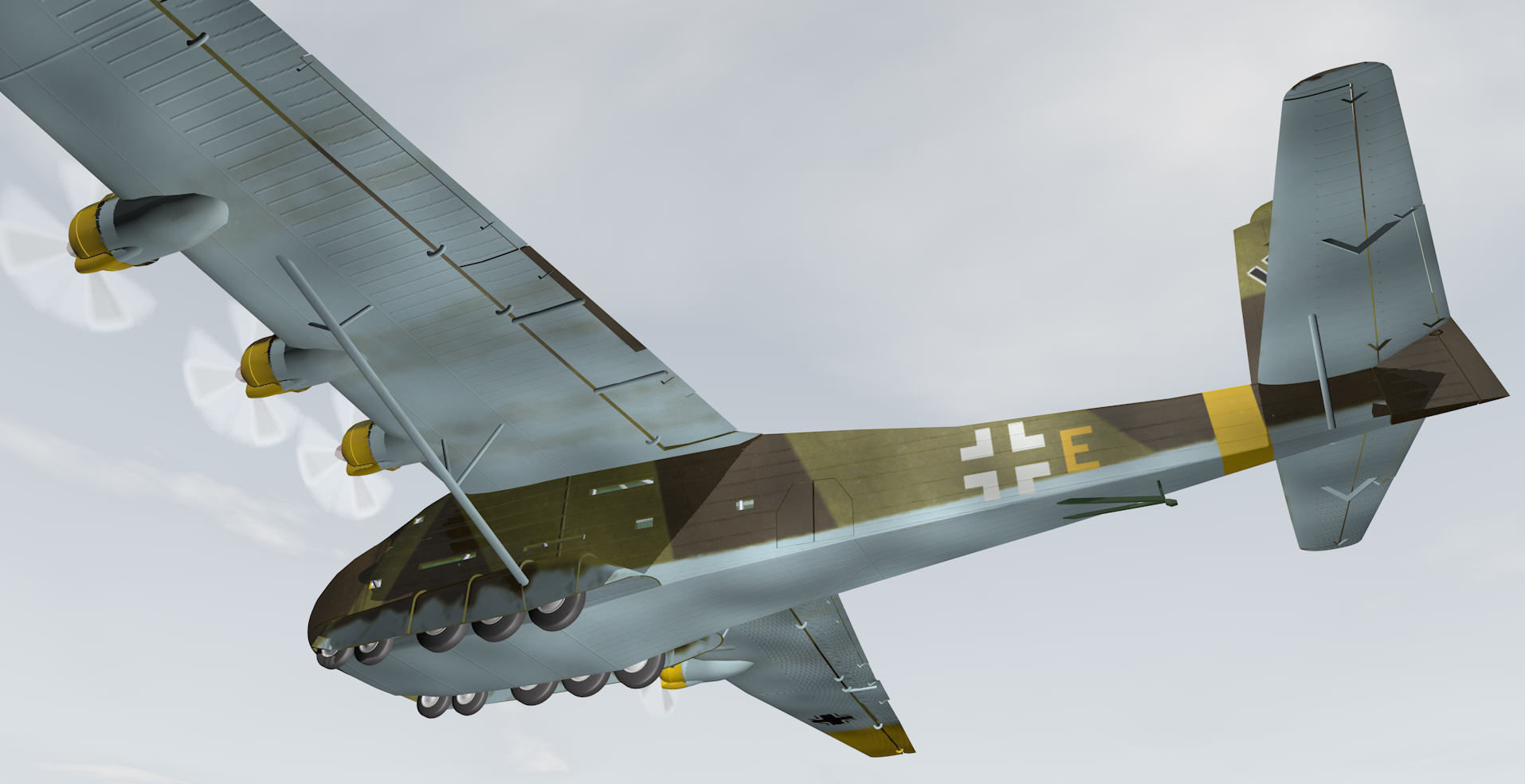 Messerschmitt Me-323D-6 Gigant 3D model_9