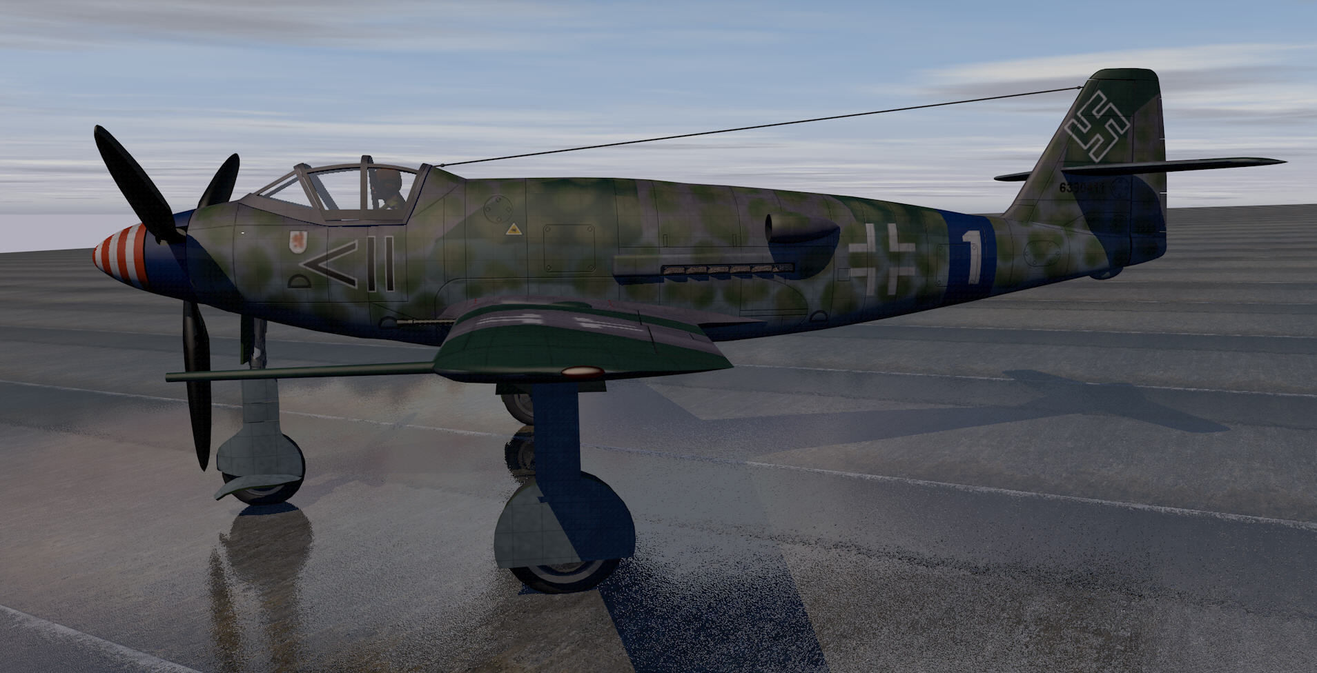 Messerschmitt Me-509 3D model_4
