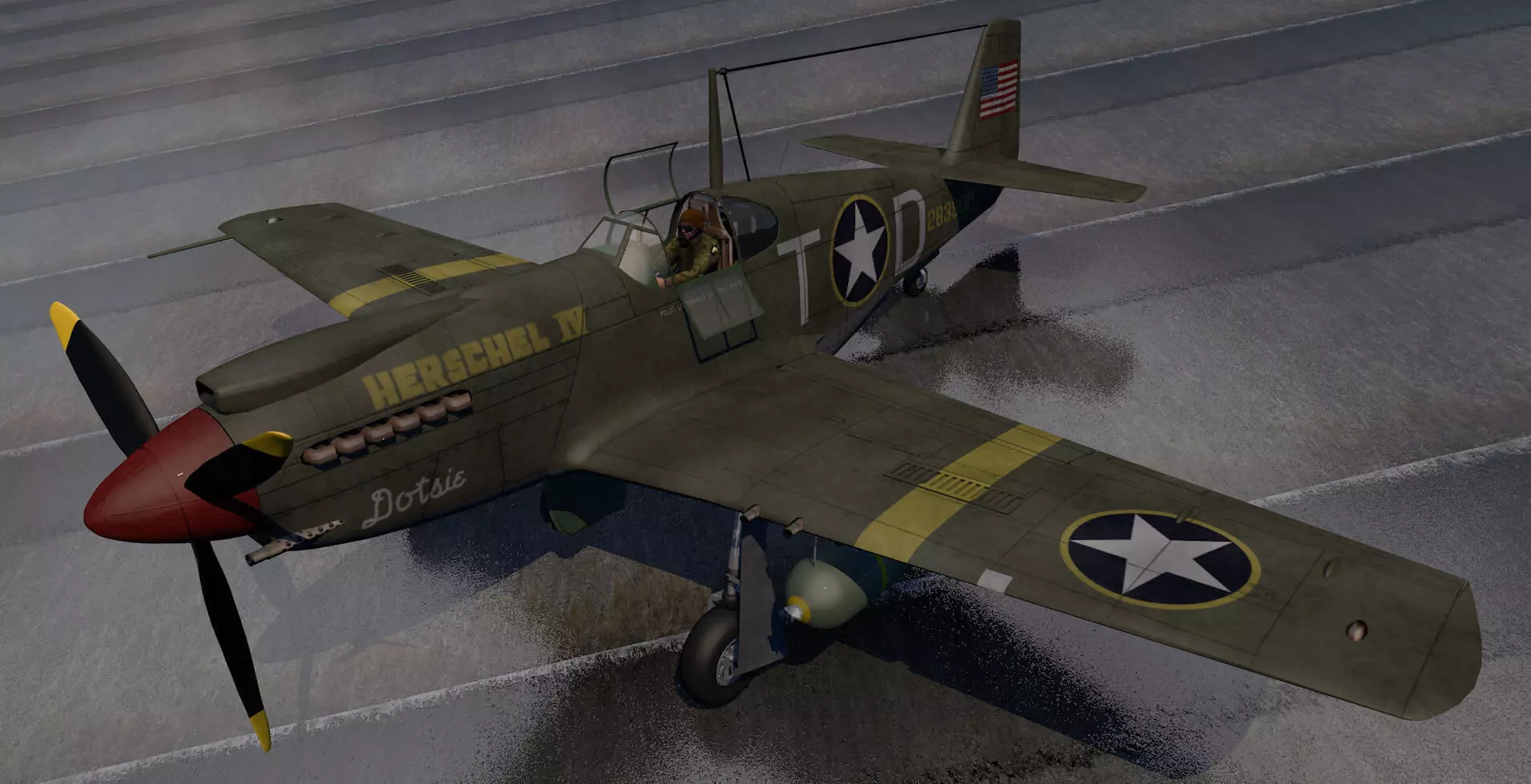 North American A-36 Apache 3D model