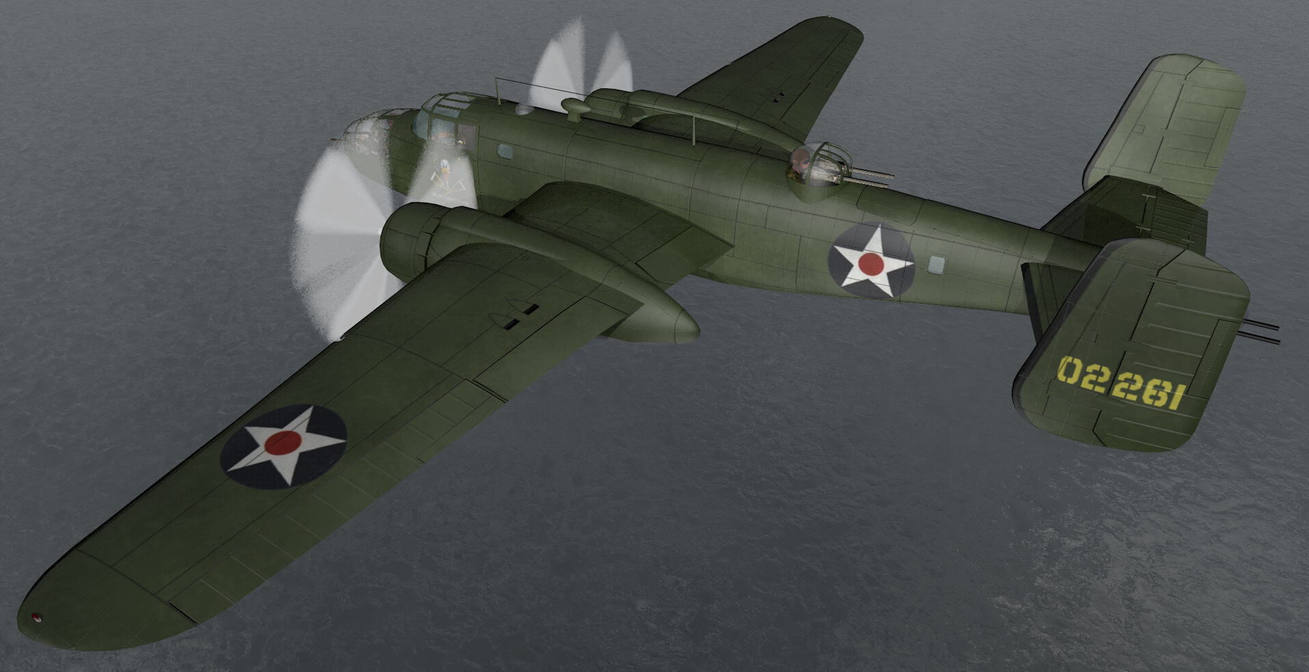 North American B-25B Mitchell 3D model_13