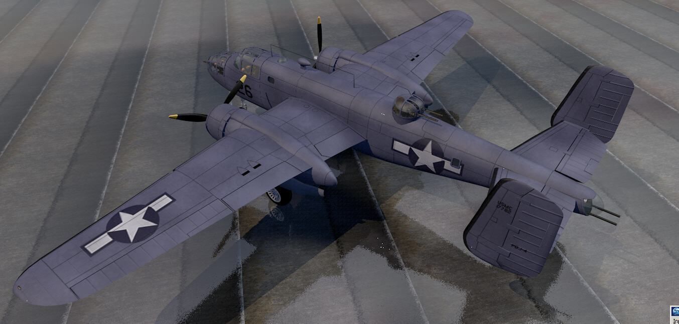 North American B-25B Mitchell 3D model_5