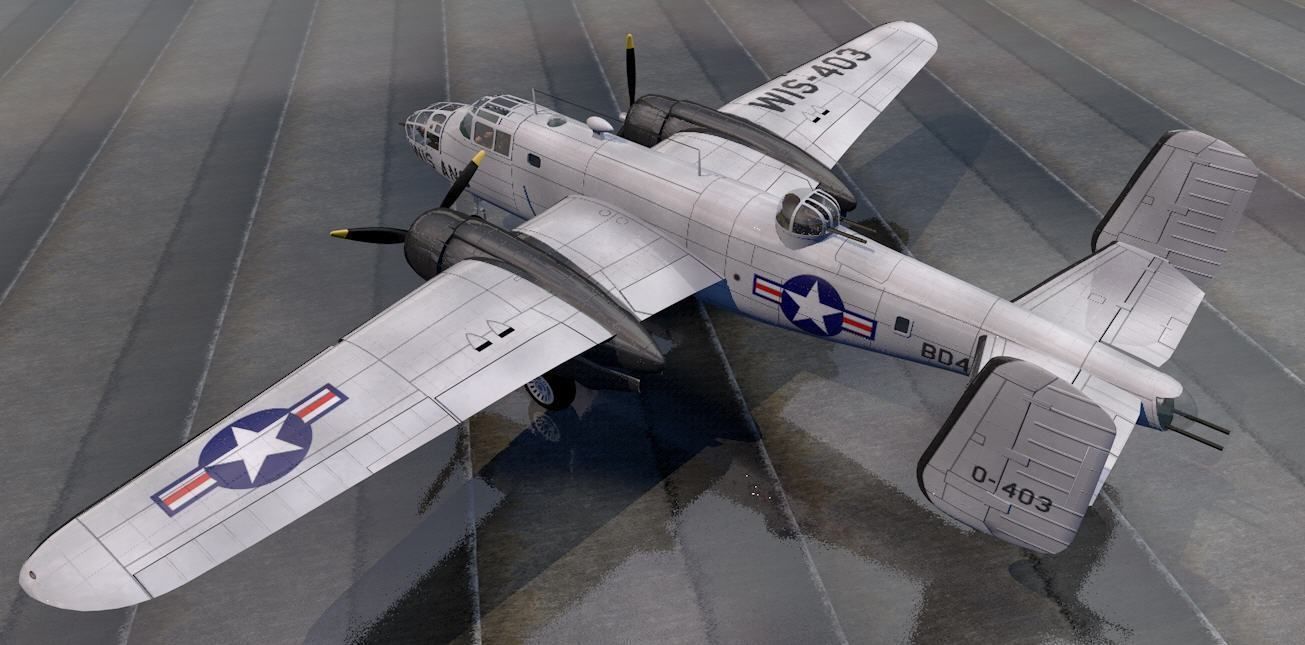 North American B-25B Mitchell 3D model_3