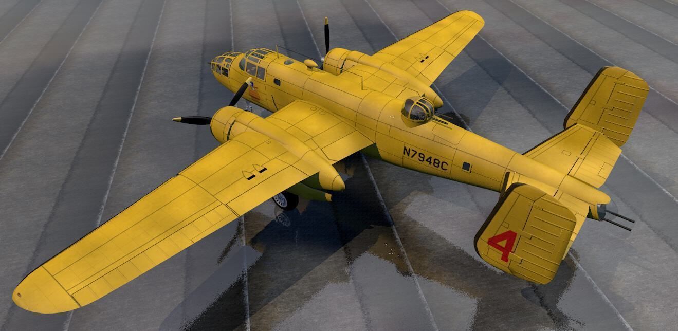North American B-25B Mitchell 3D model_4