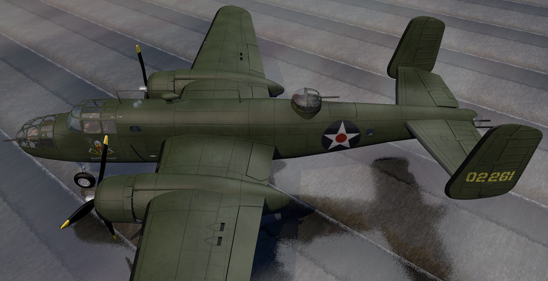 North American B-25B Mitchell 3D model_12