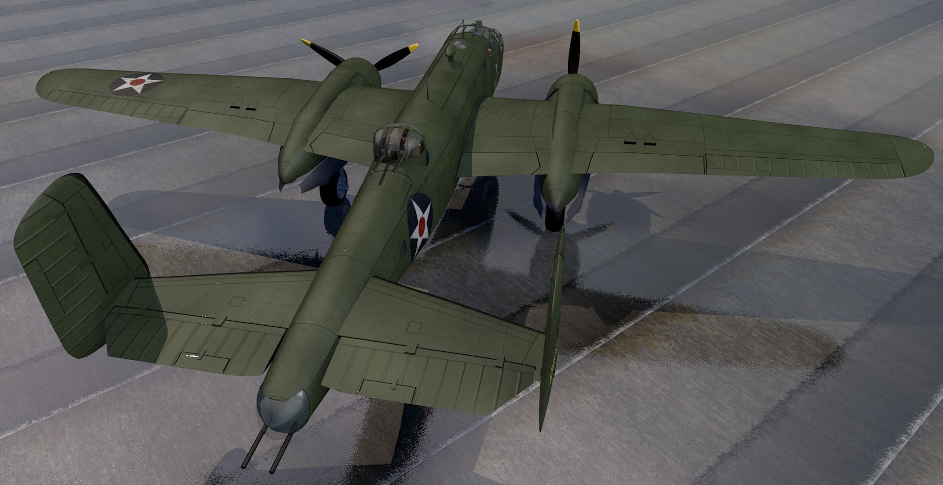 North American B-25B Mitchell 3D model_10
