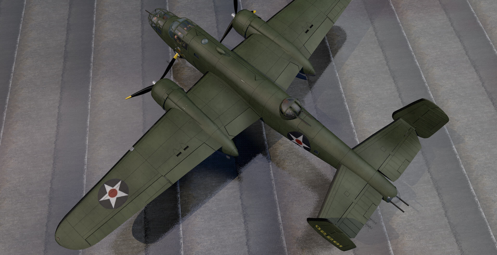 North American B-25B Mitchell 3D model_6