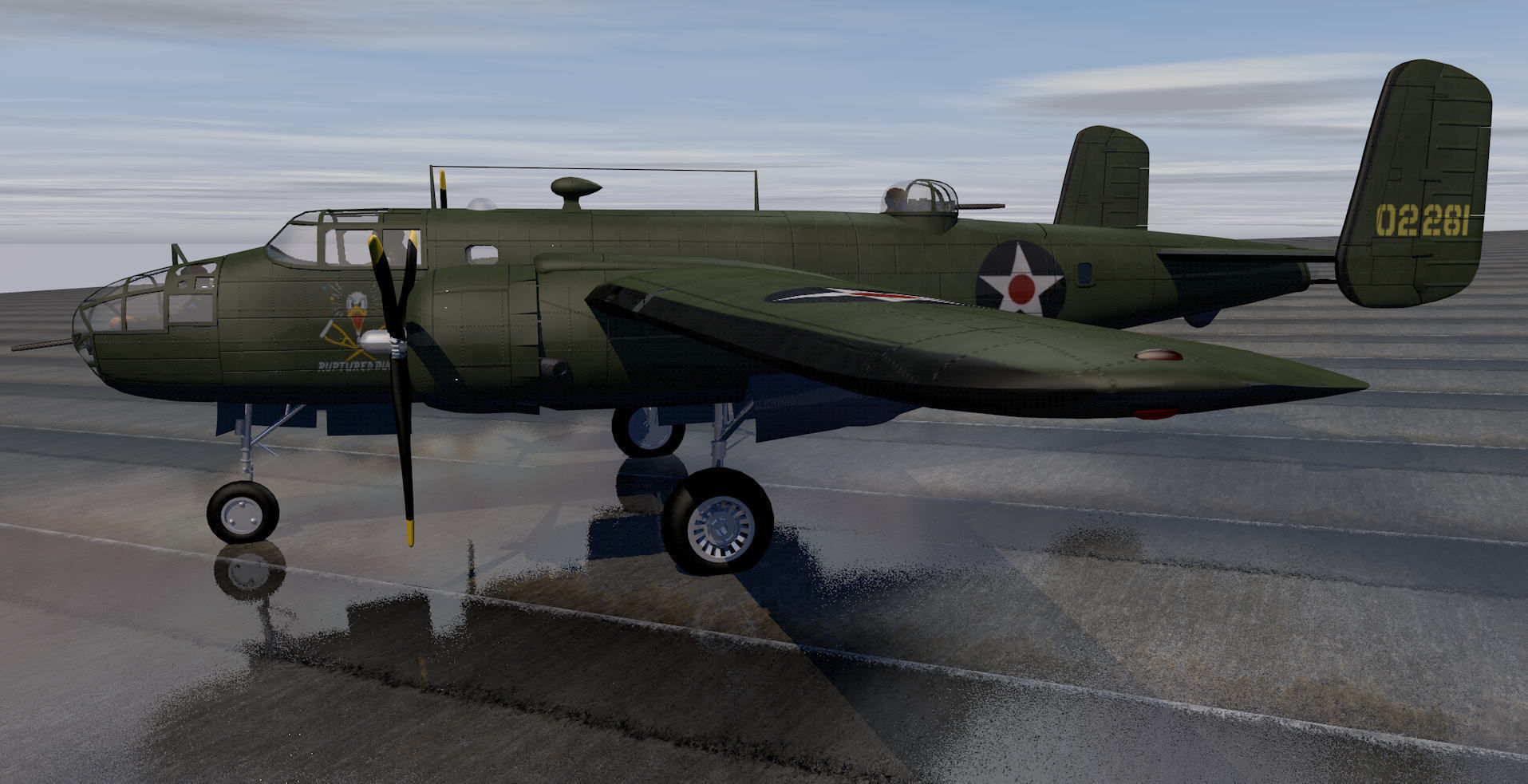North American B-25B Mitchell 3D model_7