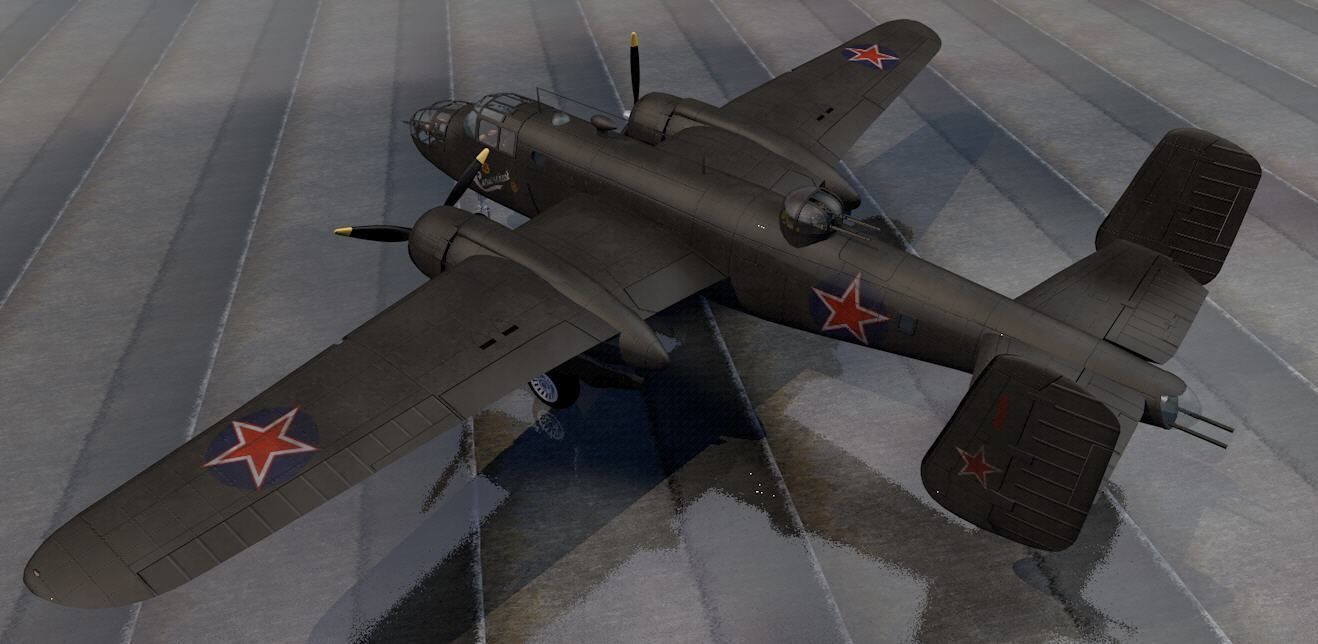North American B-25B Mitchell 3D model_2