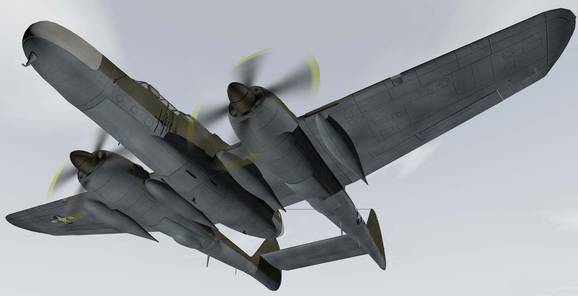Northrop P-61A Black Widow 3D model_18