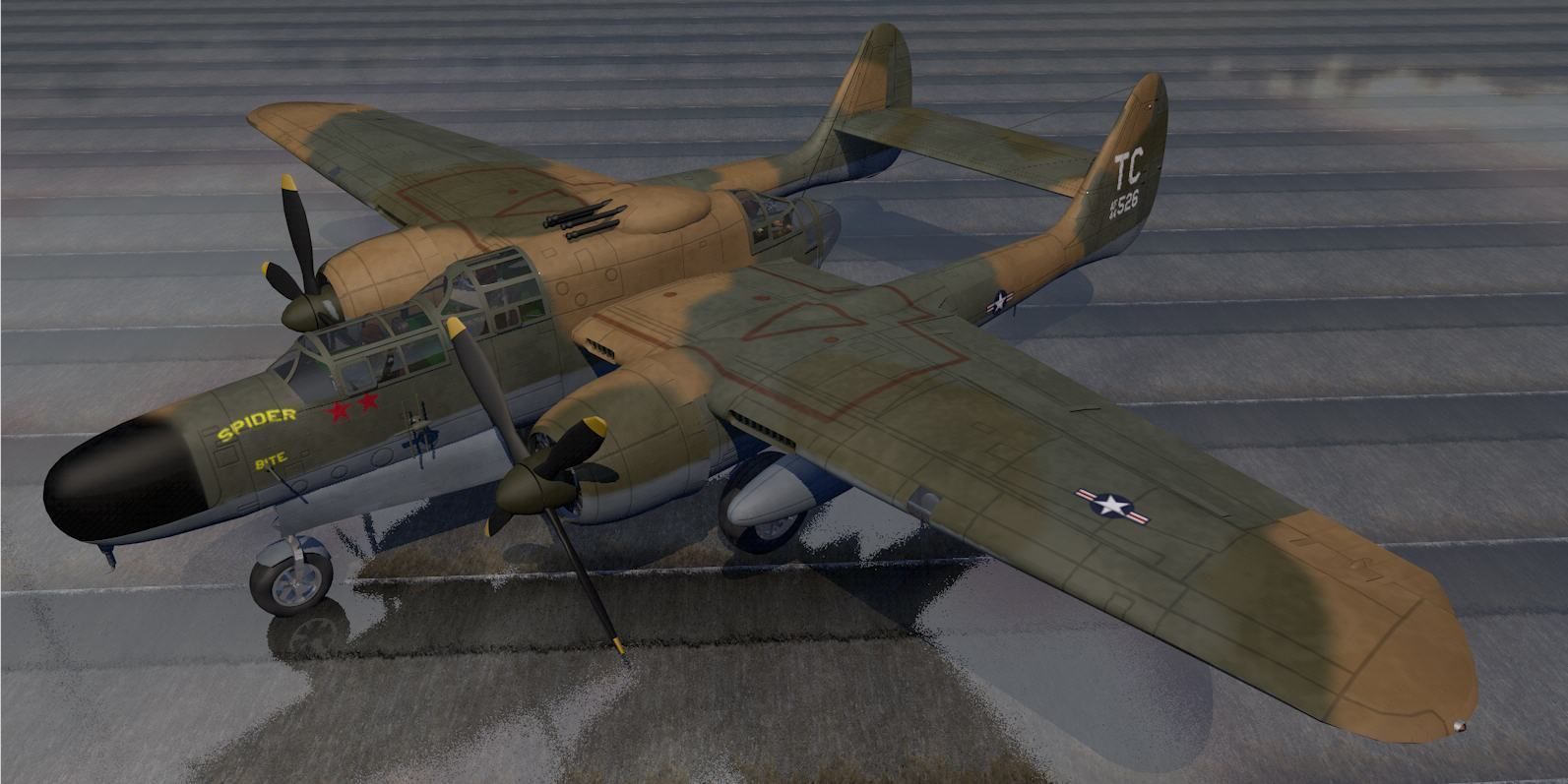 Northrop P-61A Black Widow 3D model_2