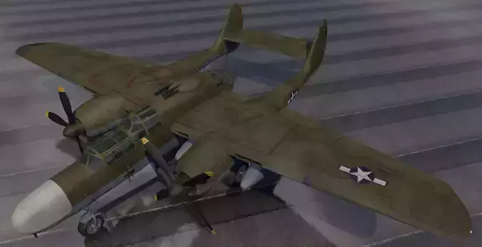 Northrop P-61A Black Widow 3D model
