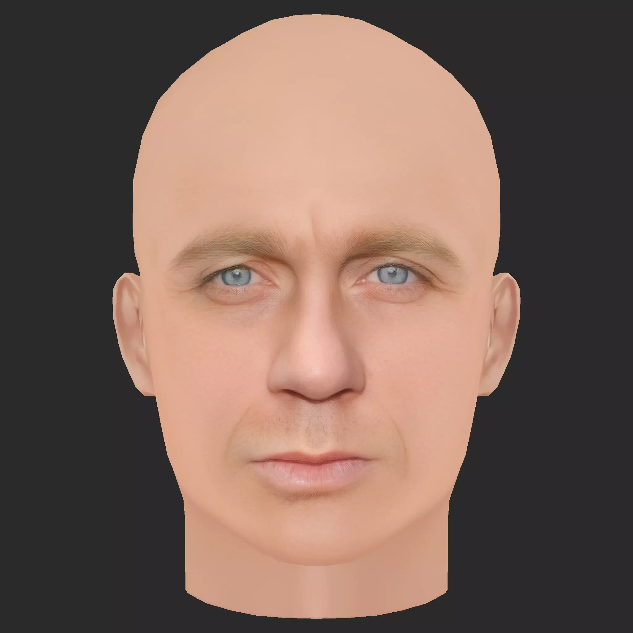 Low Poly Daniel Craig Head Low-poly 3D model