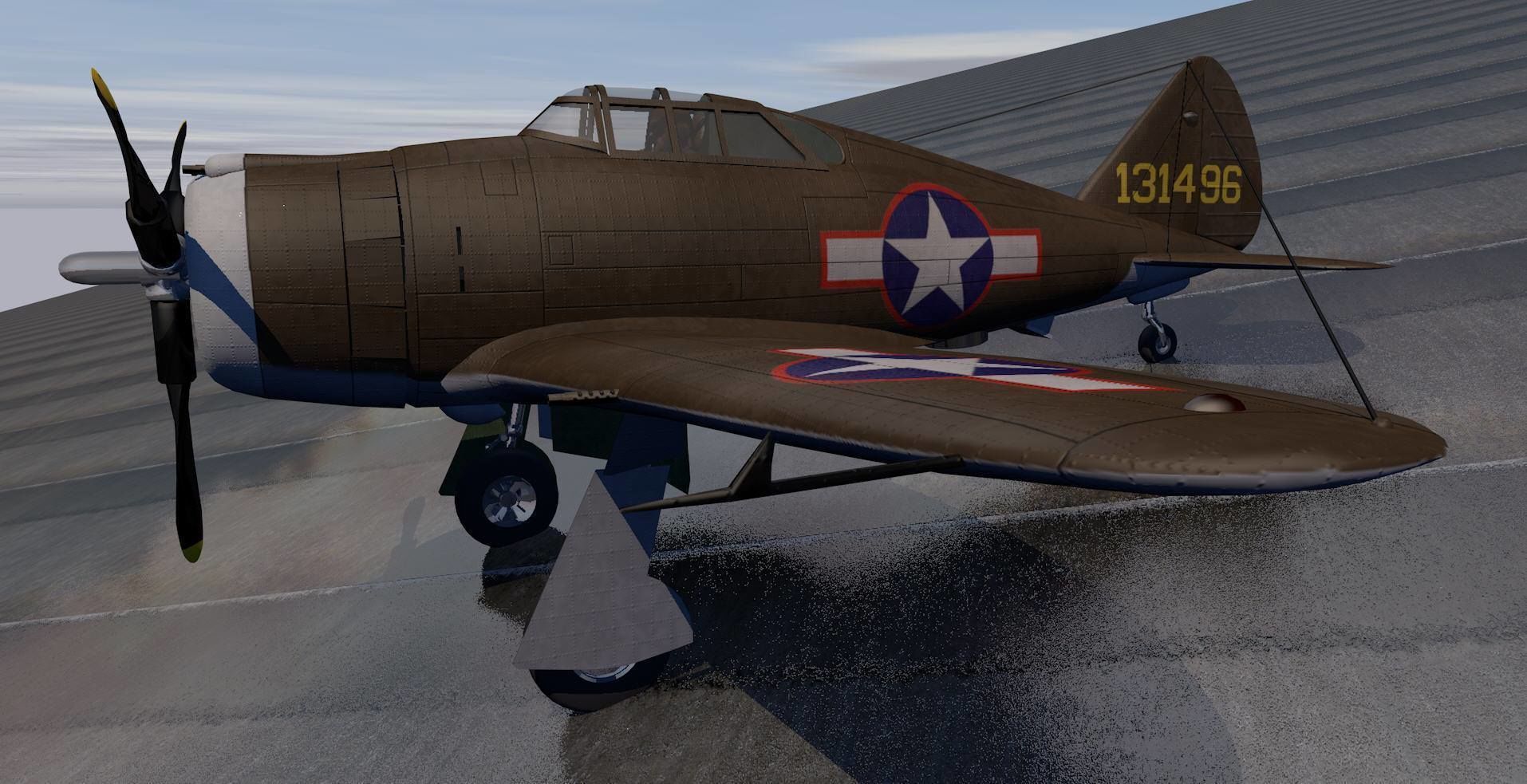 Republic P-43 Lancer 3D model_5