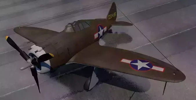 Republic P-43 Lancer 3D model