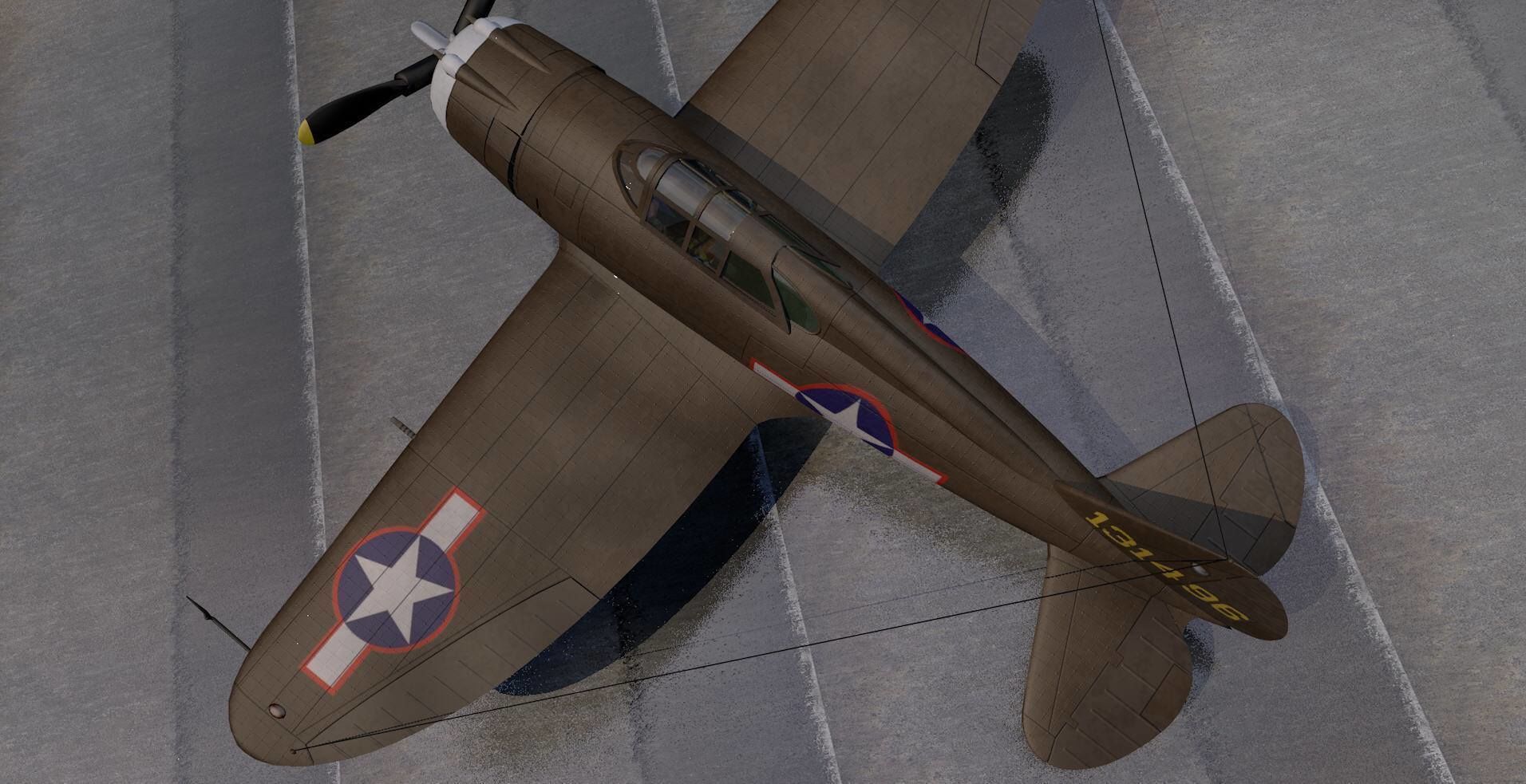 Republic P-43 Lancer 3D model_3