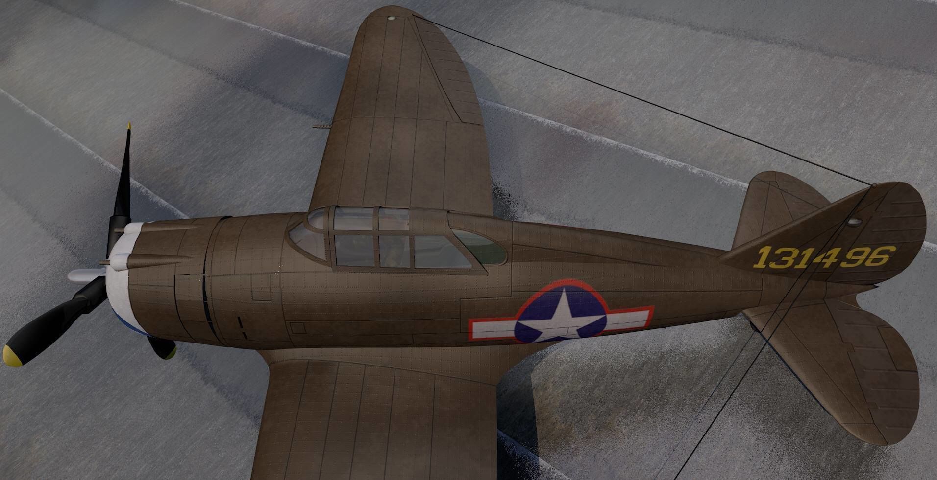 Republic P-43 Lancer 3D model_6