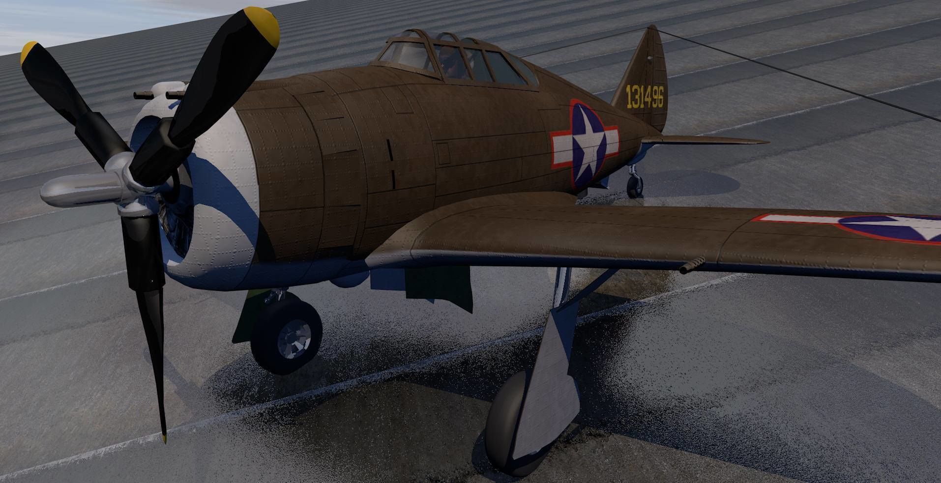 Republic P-43 Lancer 3D model_8