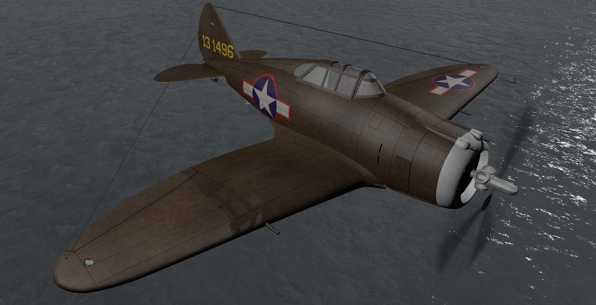 Republic P-43 Lancer 3D model_7