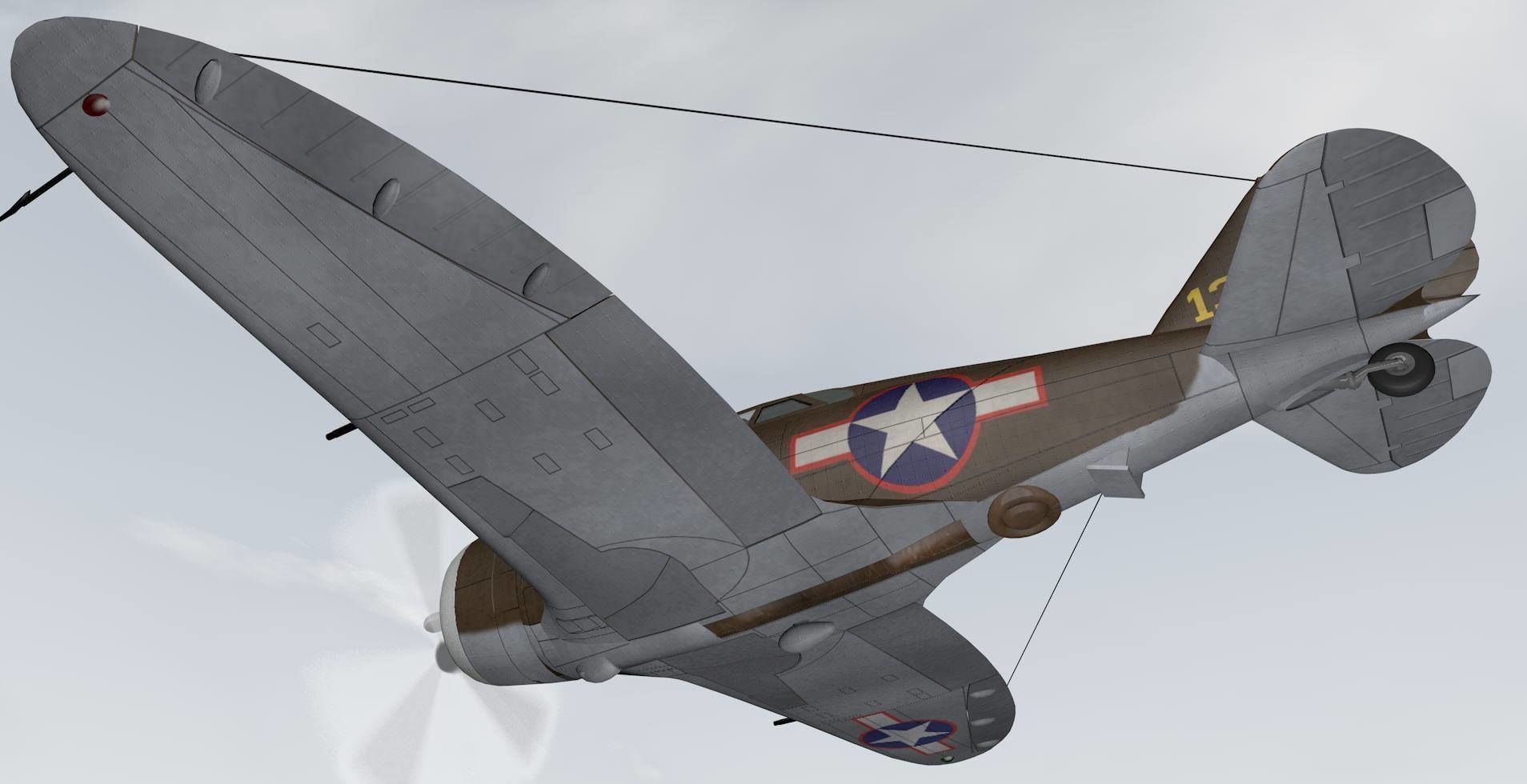 Republic P-43 Lancer 3D model_11