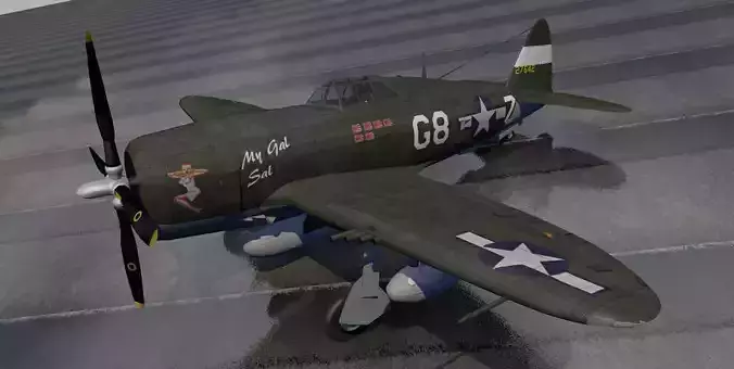 Republic P-47C Thunderbolt - Razorback