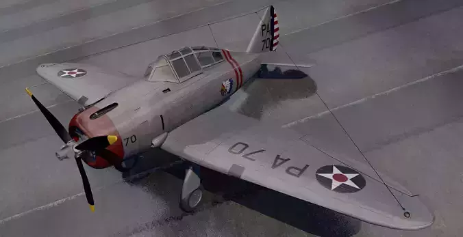 Seversky P-35 3D model