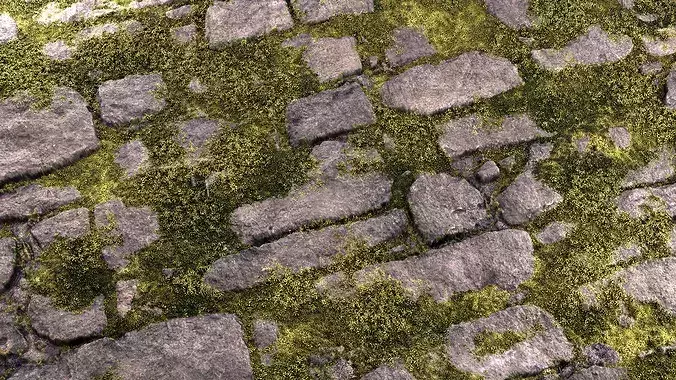 Mossy Rock 8K PBR Texture