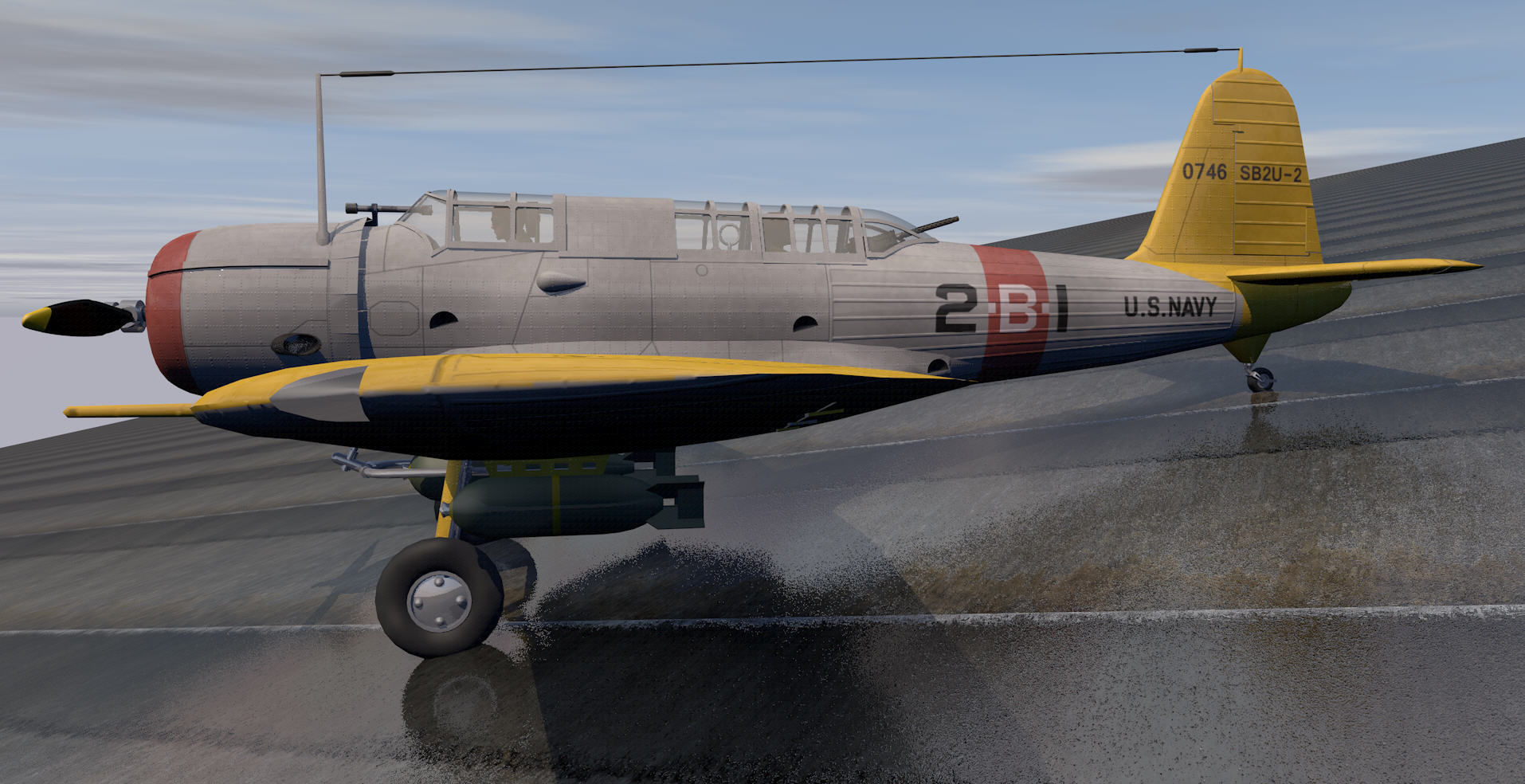 Vought SB2U Vindicator 3D model_2