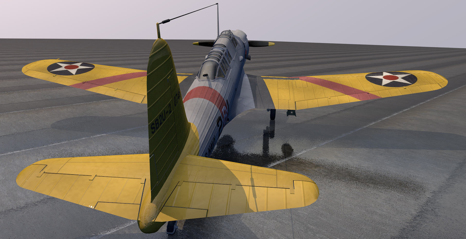 Vought SB2U Vindicator 3D model_1