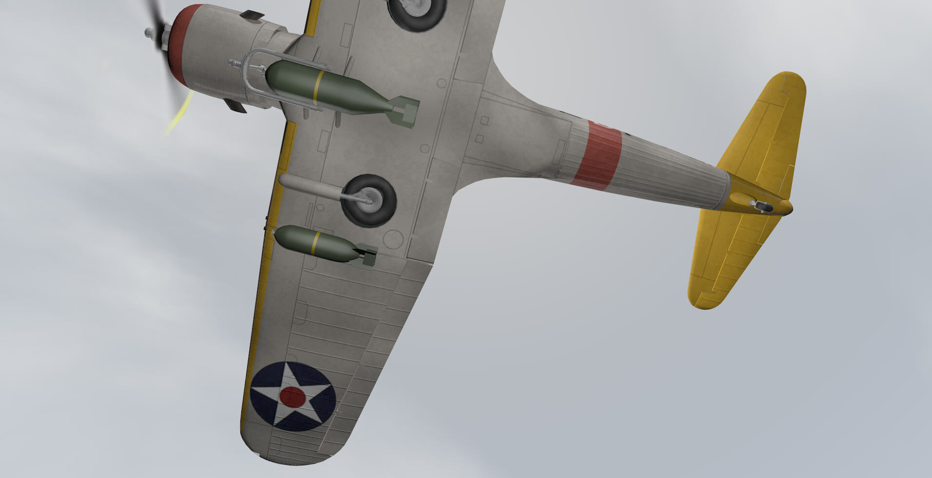 Vought SB2U Vindicator 3D model_5