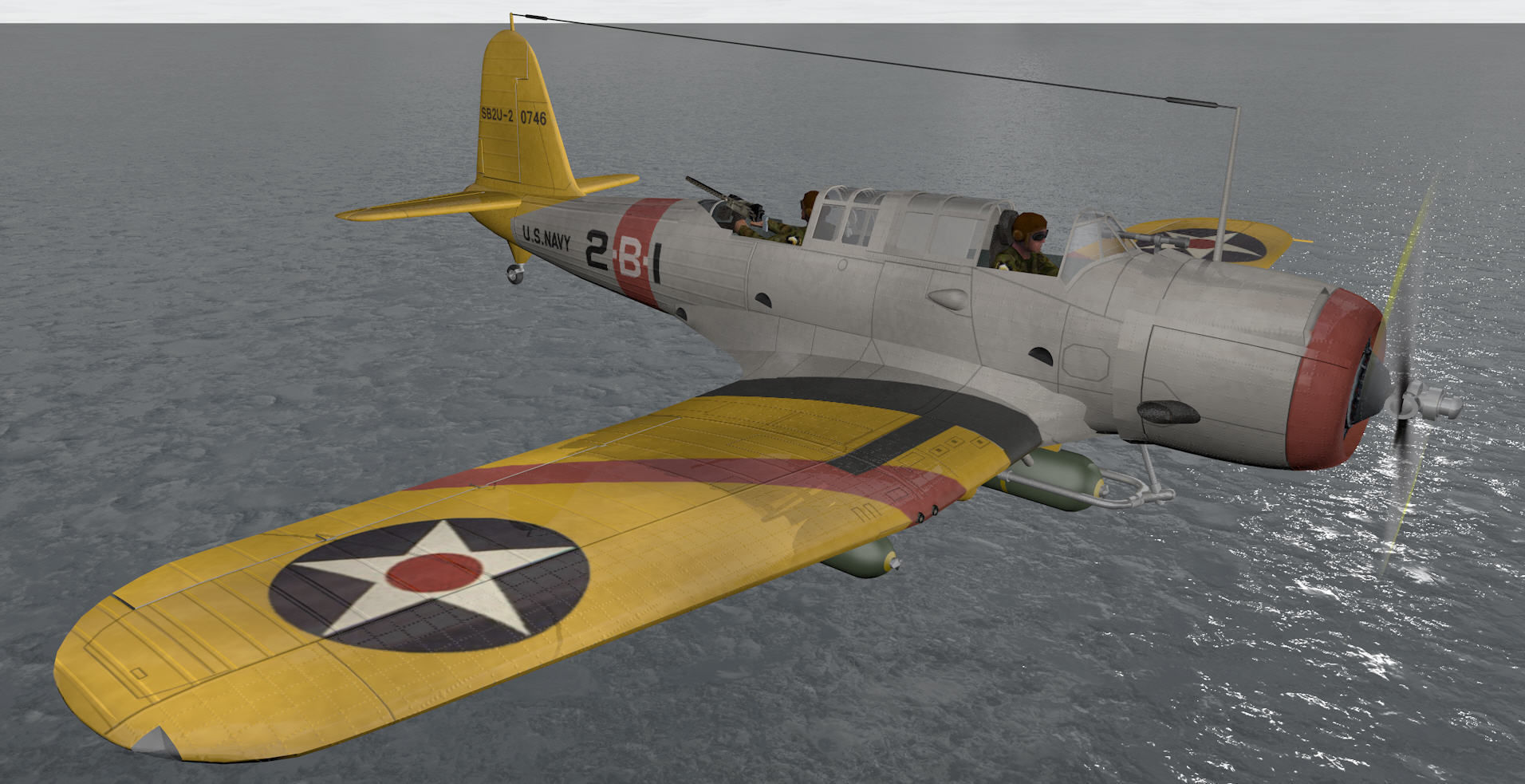 Vought SB2U Vindicator 3D model_9