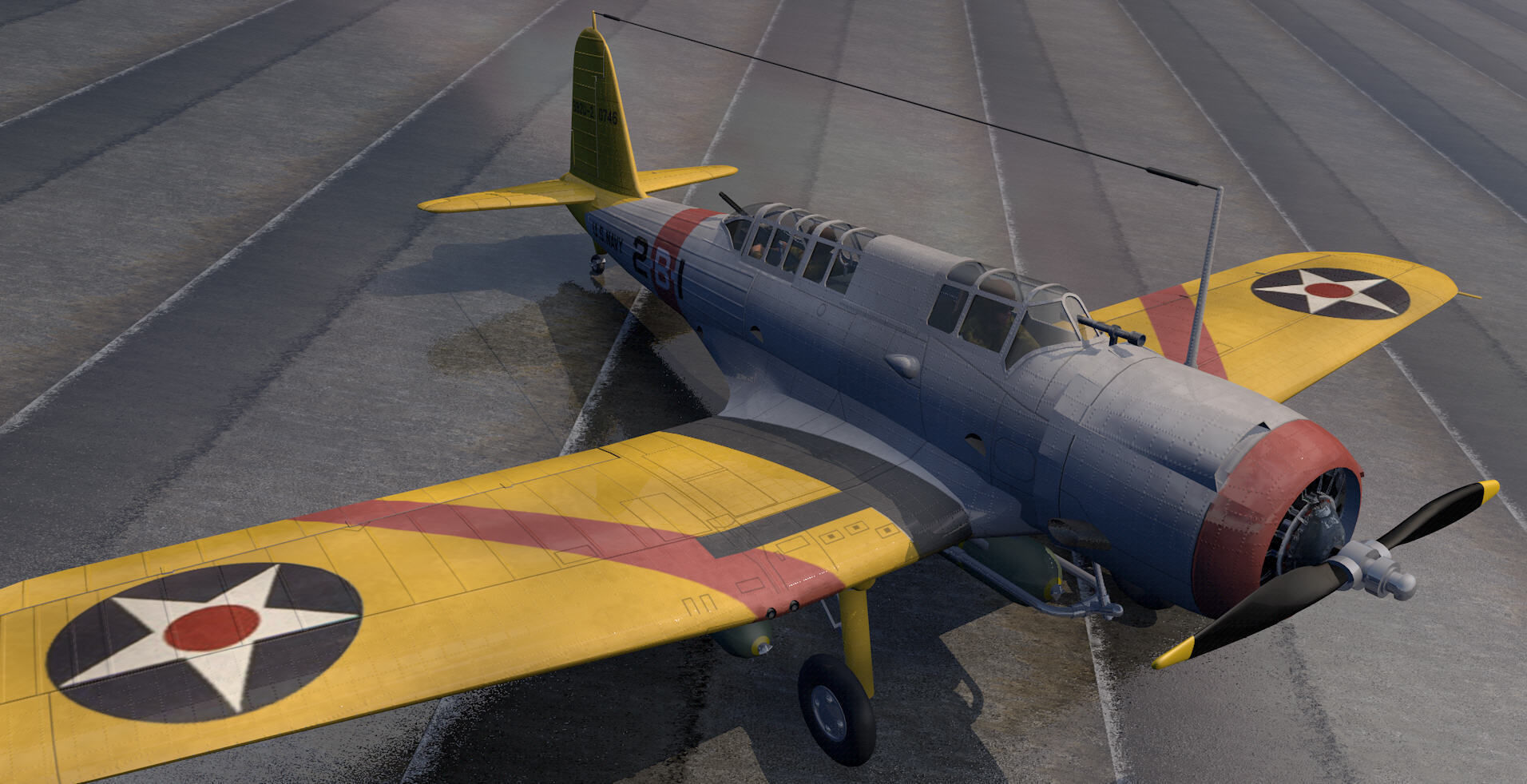 Vought SB2U Vindicator 3D model_11