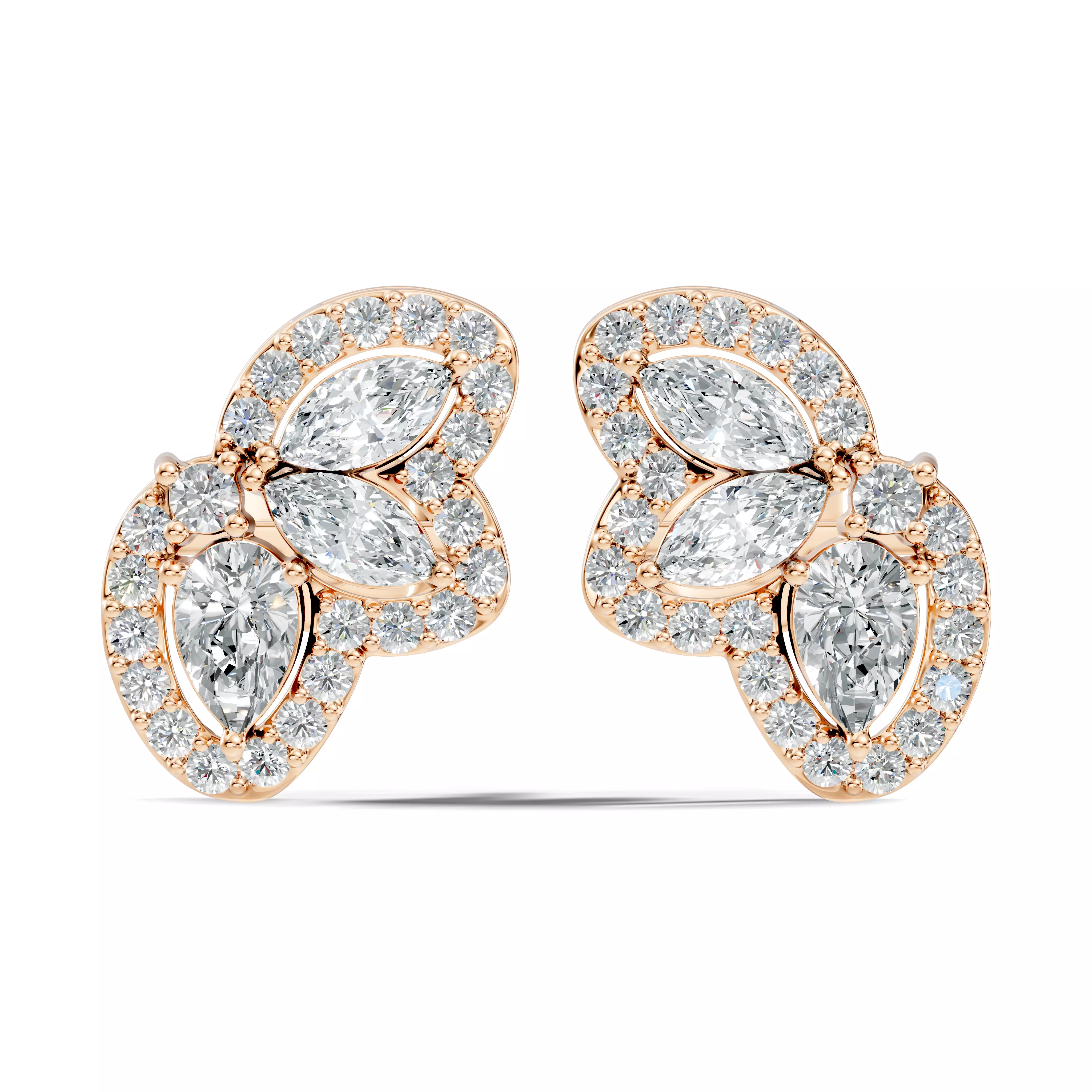 Solitaire Studs Earrings 3D print model