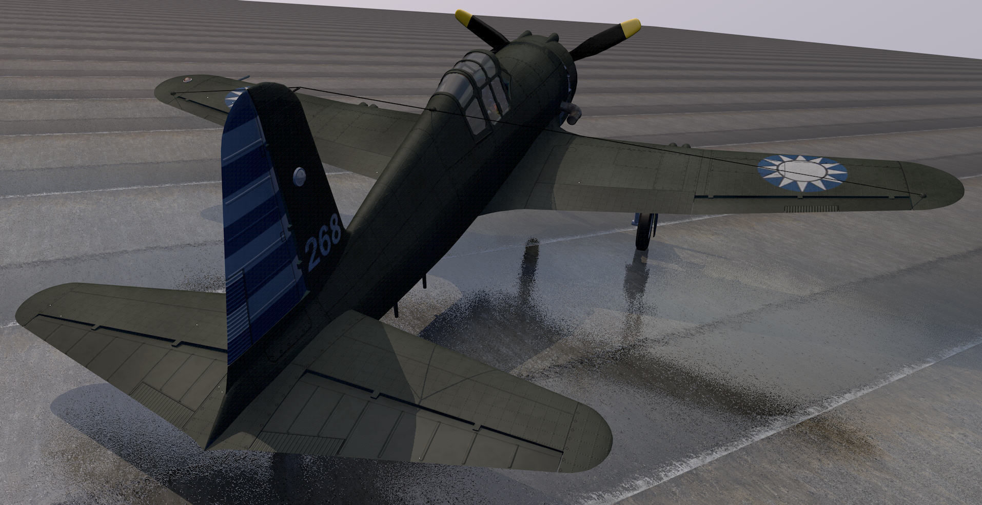Vultee P-66 Vanguard 3D model_7