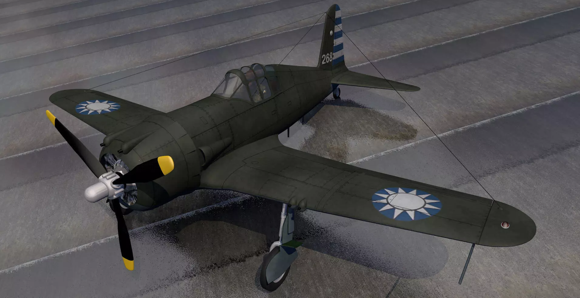 Vultee P-66 Vanguard 3D model_0