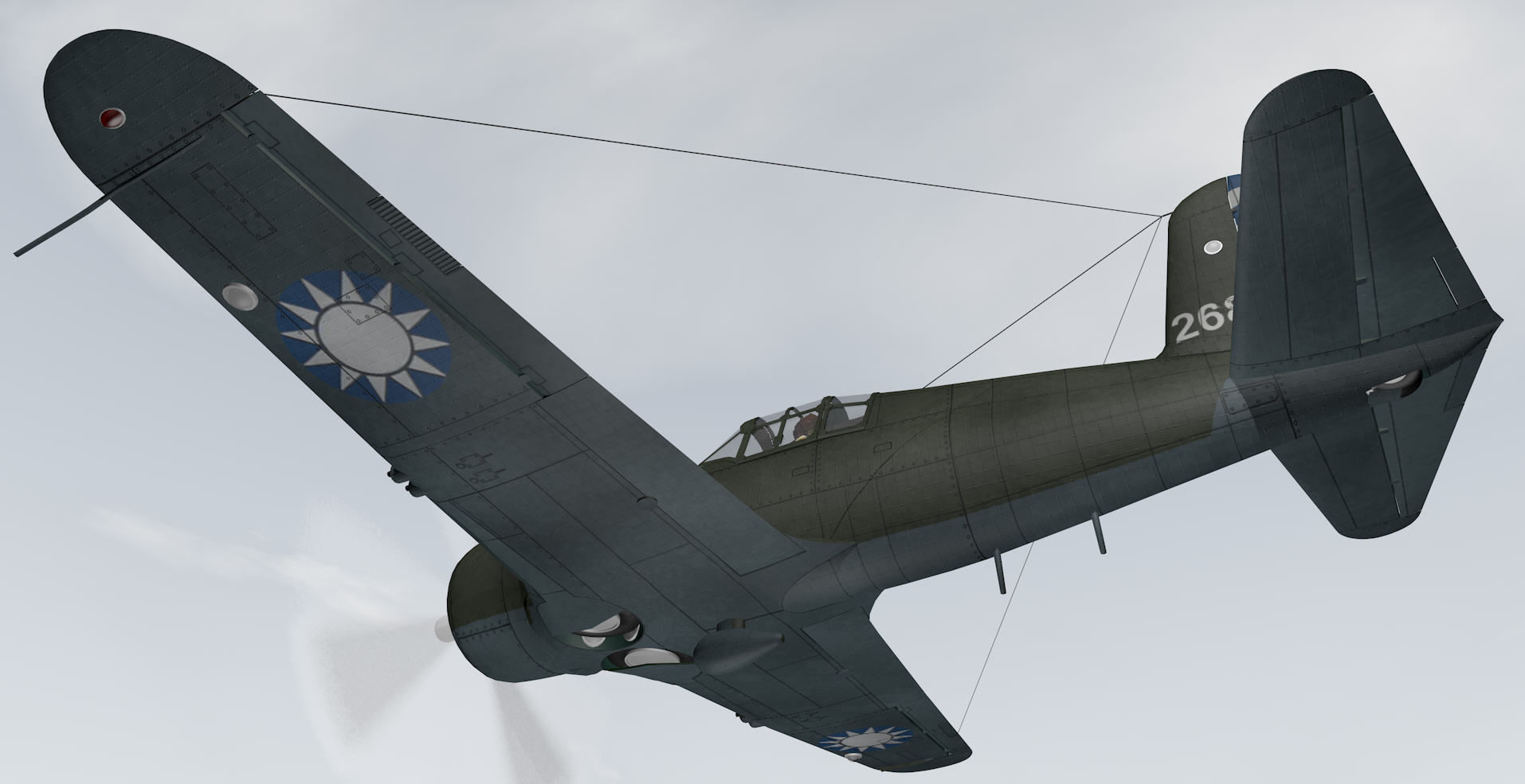 Vultee P-66 Vanguard 3D model_11