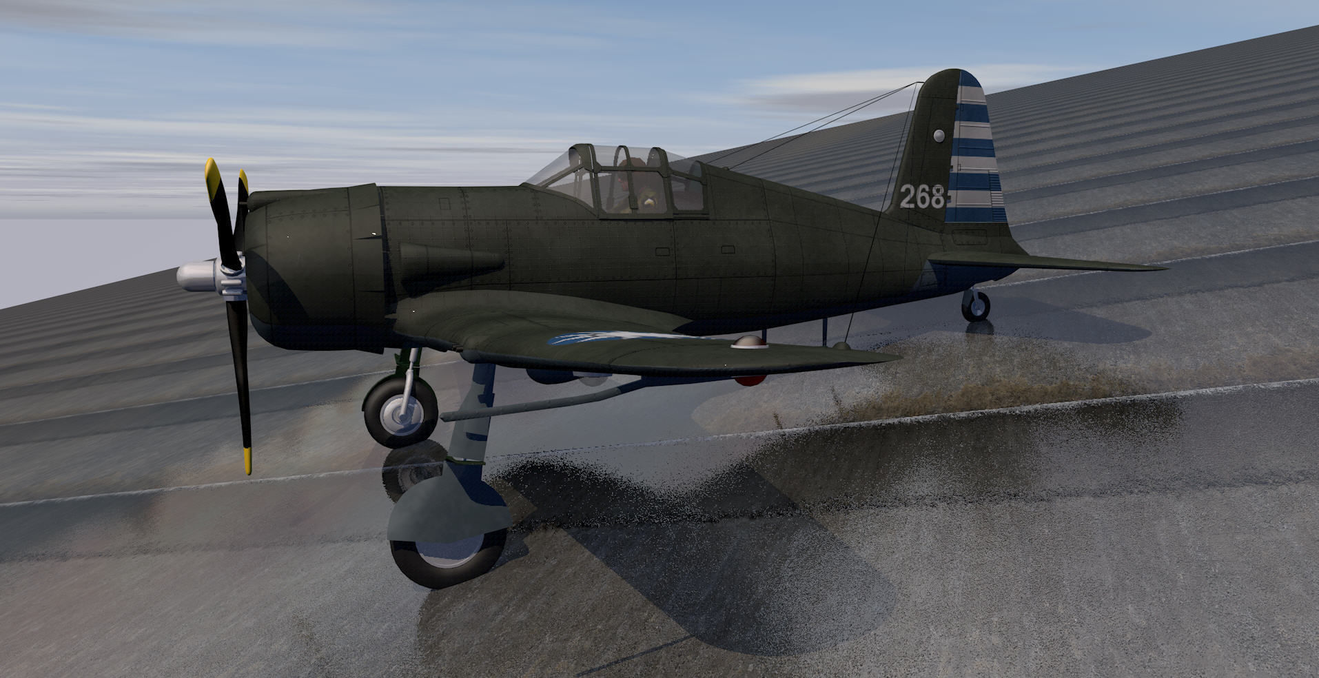 Vultee P-66 Vanguard 3D model_5