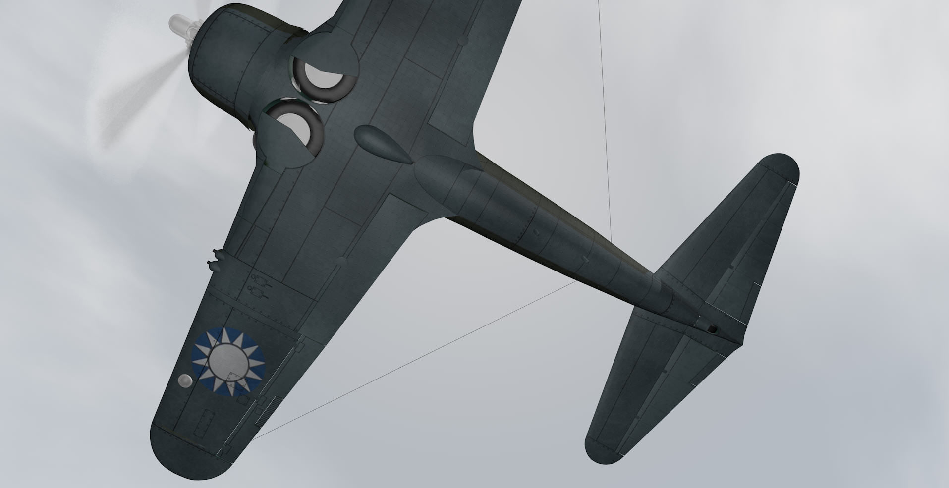 Vultee P-66 Vanguard 3D model_10