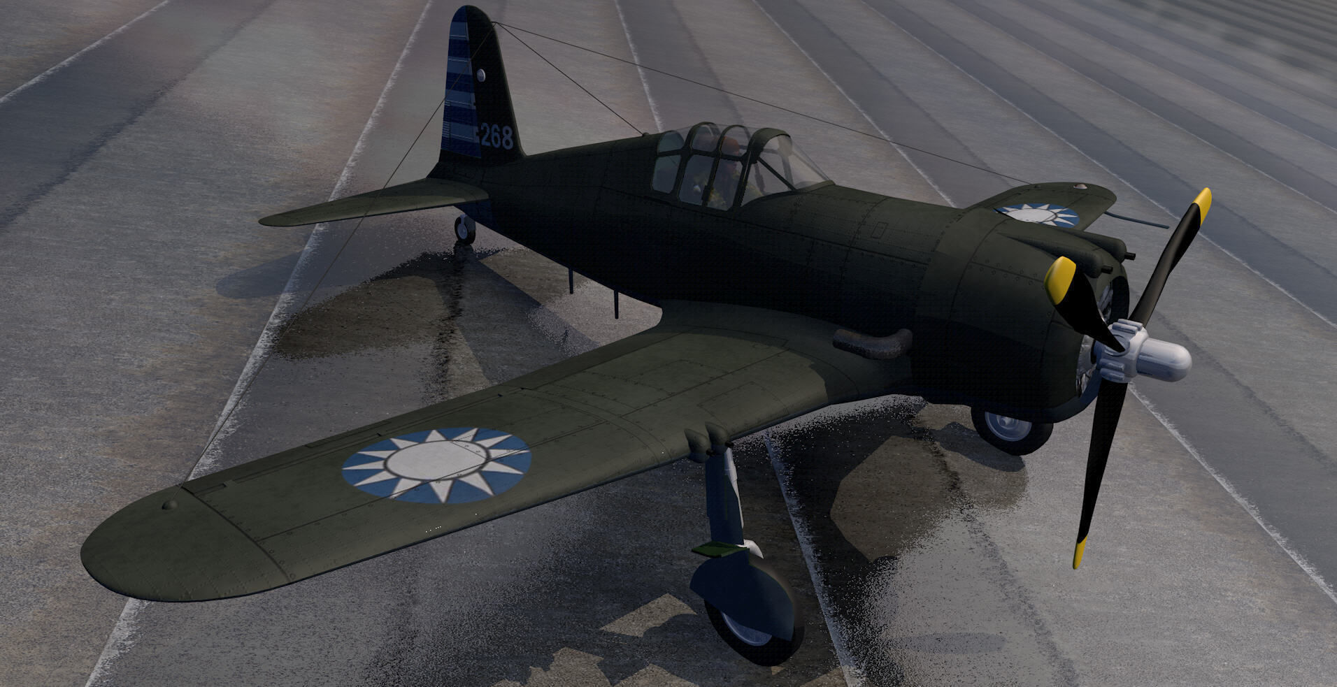 Vultee P-66 Vanguard 3D model_3