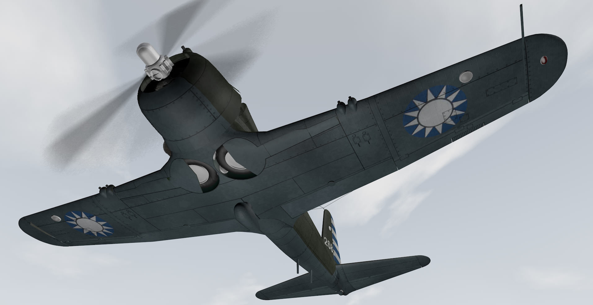 Vultee P-66 Vanguard 3D model_9
