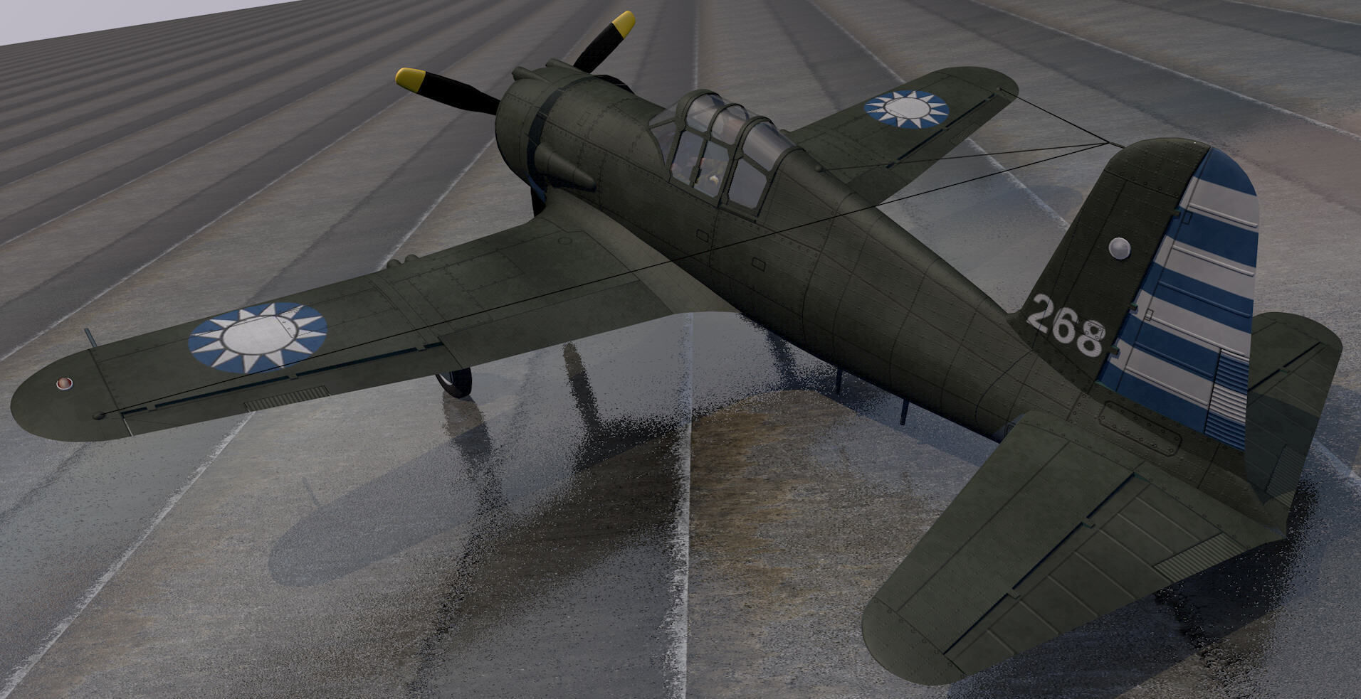 Vultee P-66 Vanguard 3D model_1