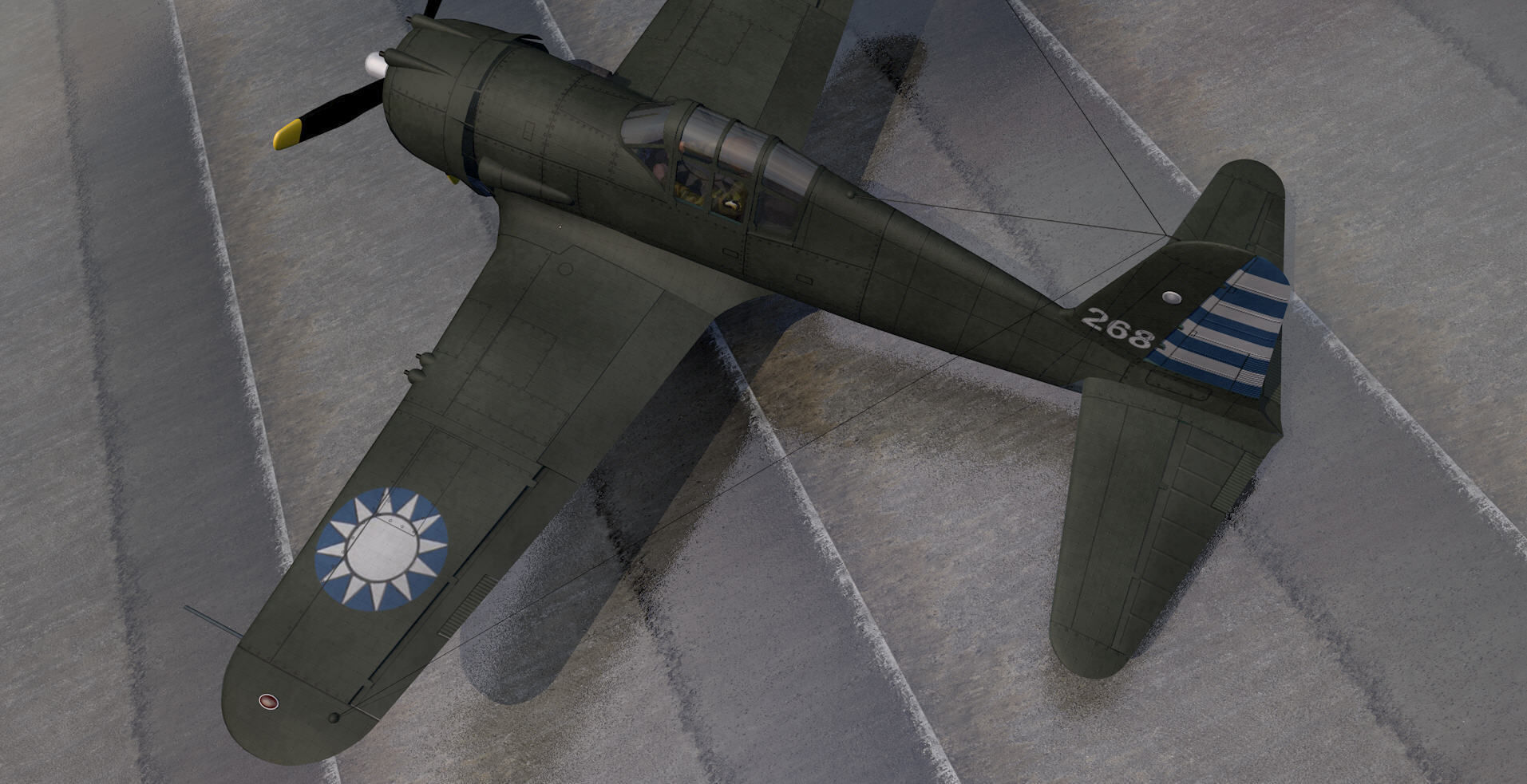 Vultee P-66 Vanguard 3D model_4