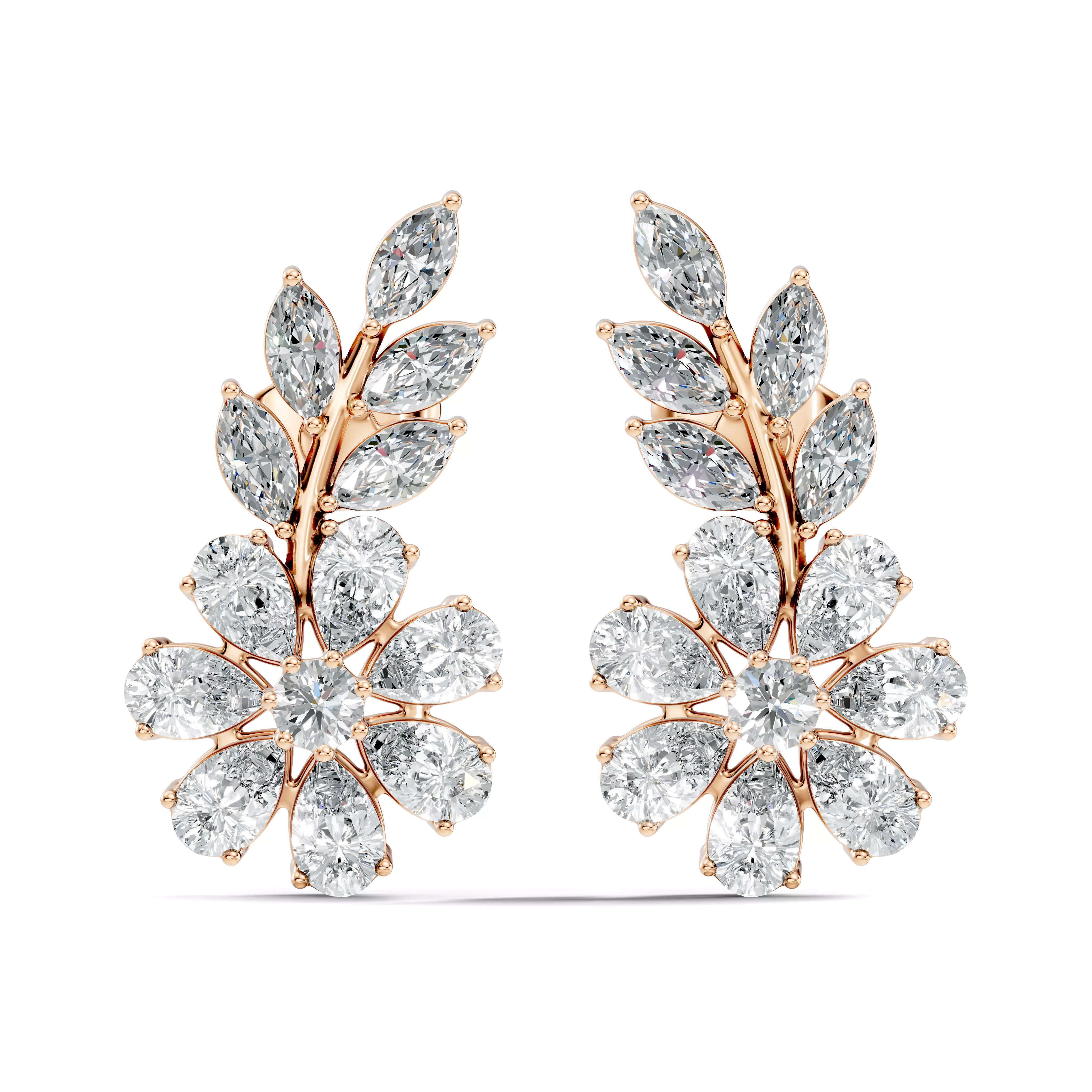 Solitaire Studs Earrings 3D print model