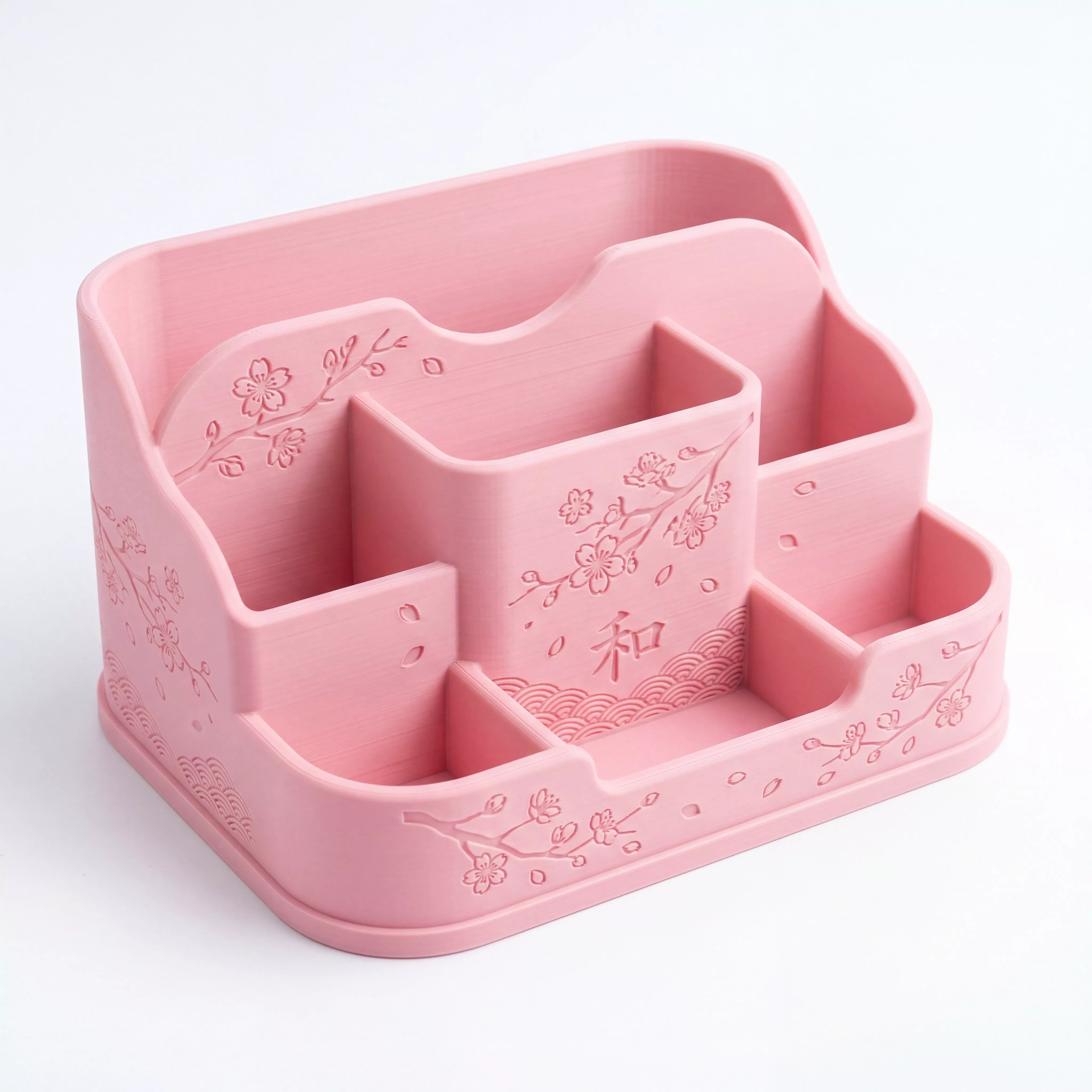 Elegant Sakura Desk Organizer 3D print model
