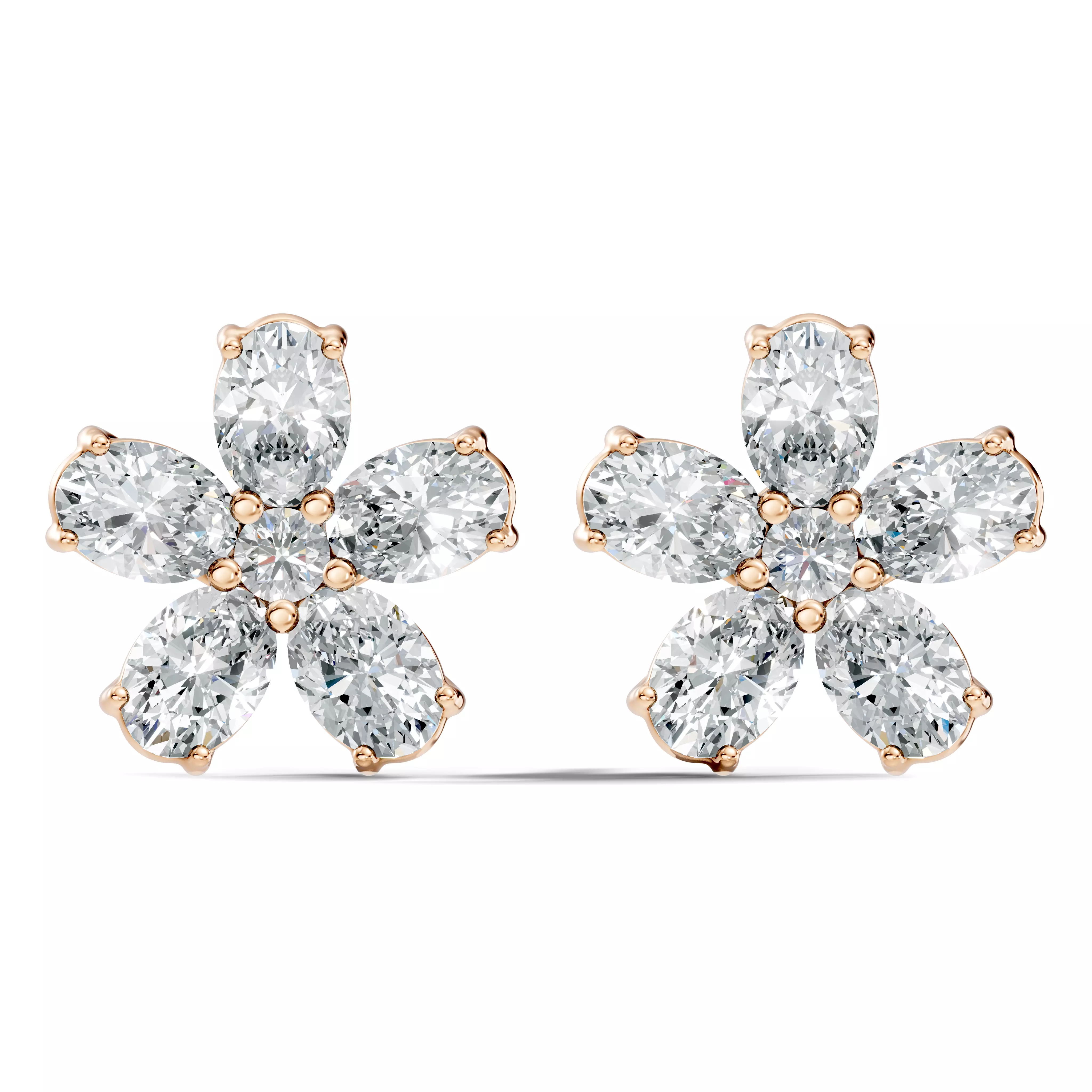 Solitaire Studs Earrings 3D print model