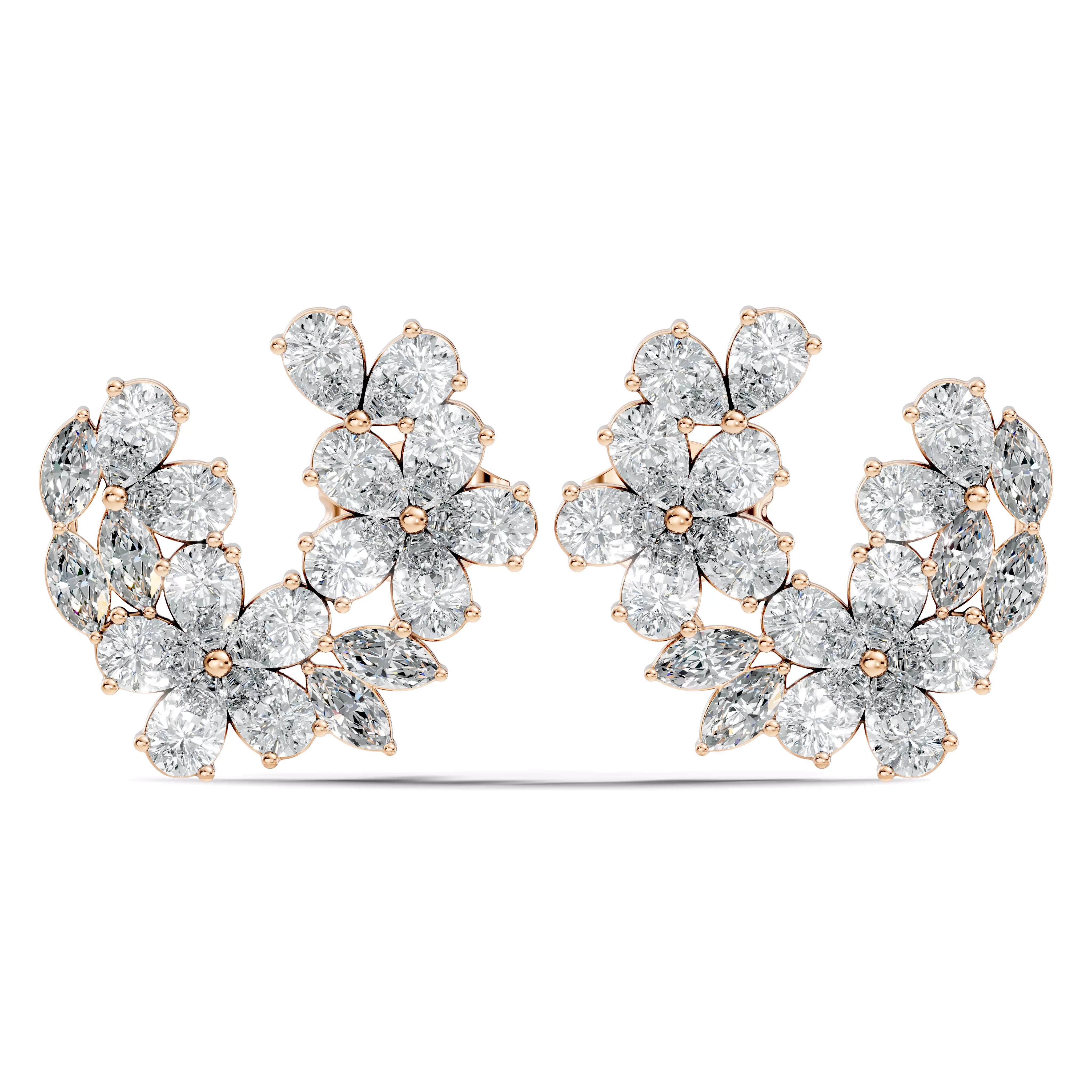 Solitaire Studs Earrings 3D print model