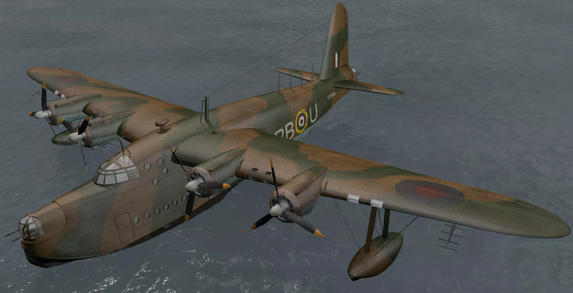 Short Sunderland Mk-2 3D model_0