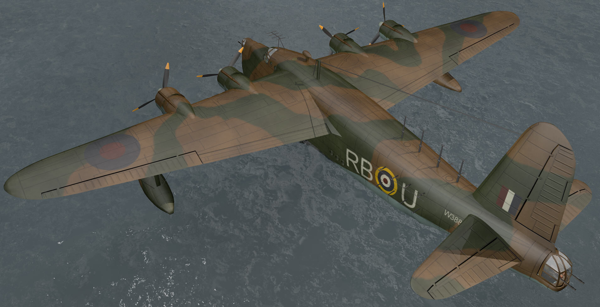Short Sunderland Mk-2 3D model_5