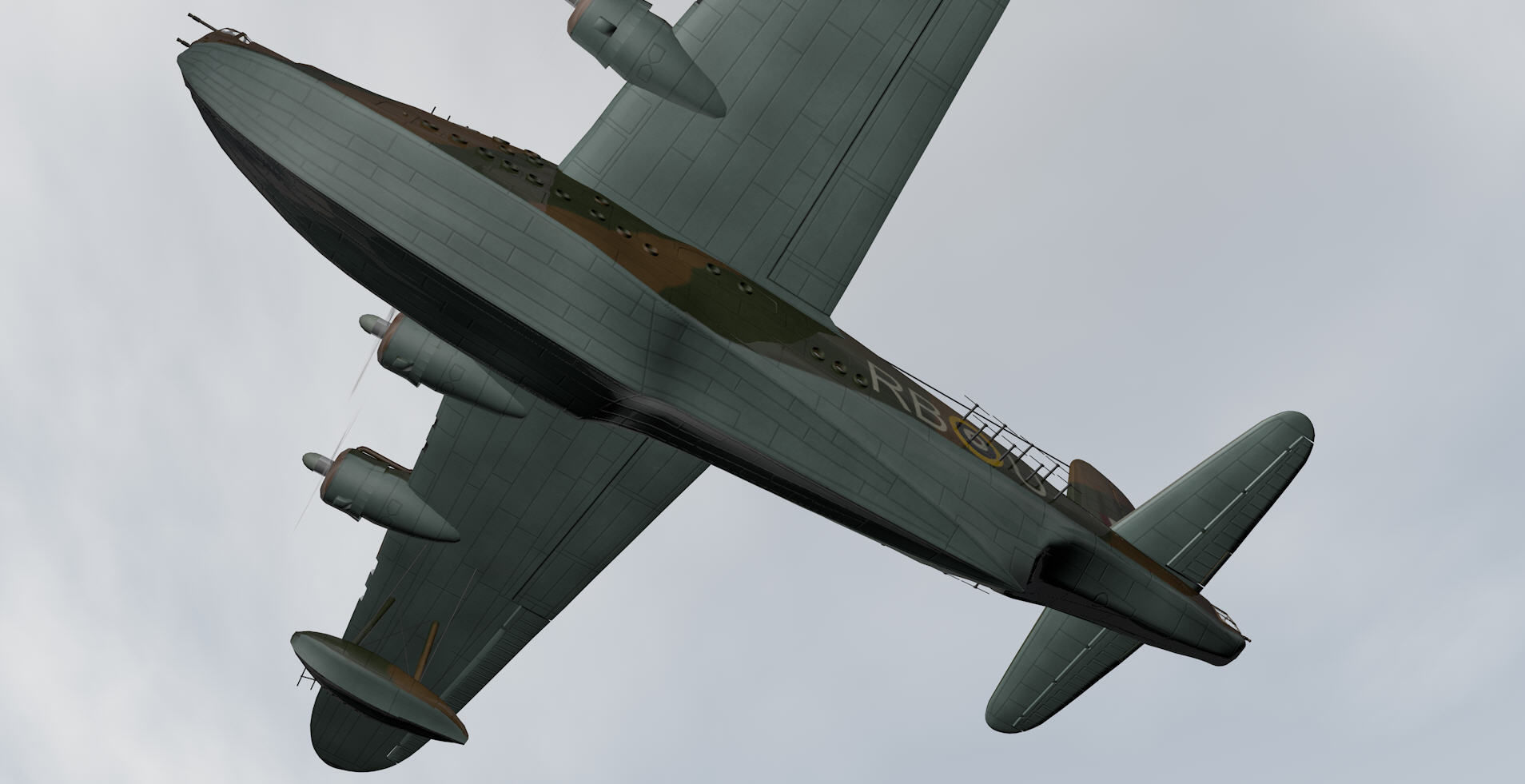 Short Sunderland Mk-2 3D model_8